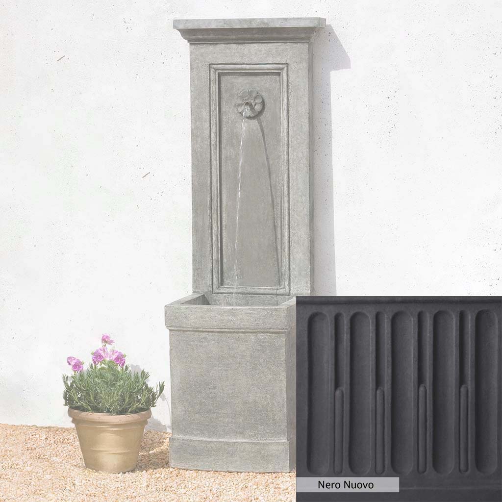 Campania International Auberge Wall Fountain - Outdoor Garden Water Feature for Patio, Yard & Landscape Decor | Relaxing Waterfall Sounds for Backyard Oasis