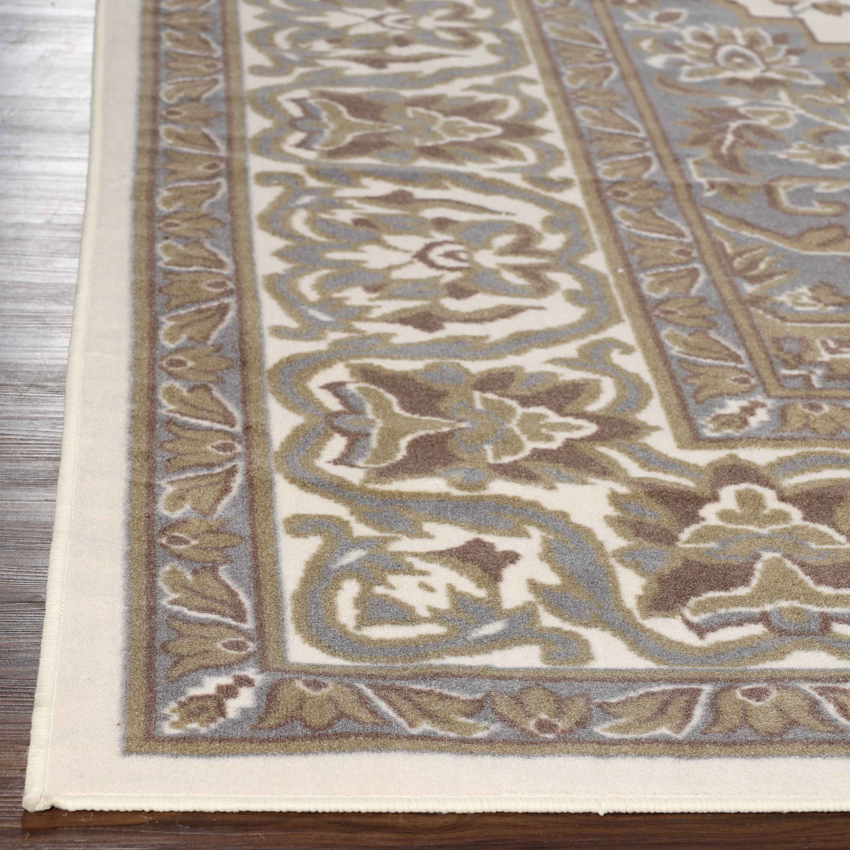 Glendale Traditional Floral Medallion Indoor Area Rug - Non-Slip Living Room Carpet, Bedroom Runner, Hallway Decor | Soft & Durable Home Floor Mat for Cozy Interior Design