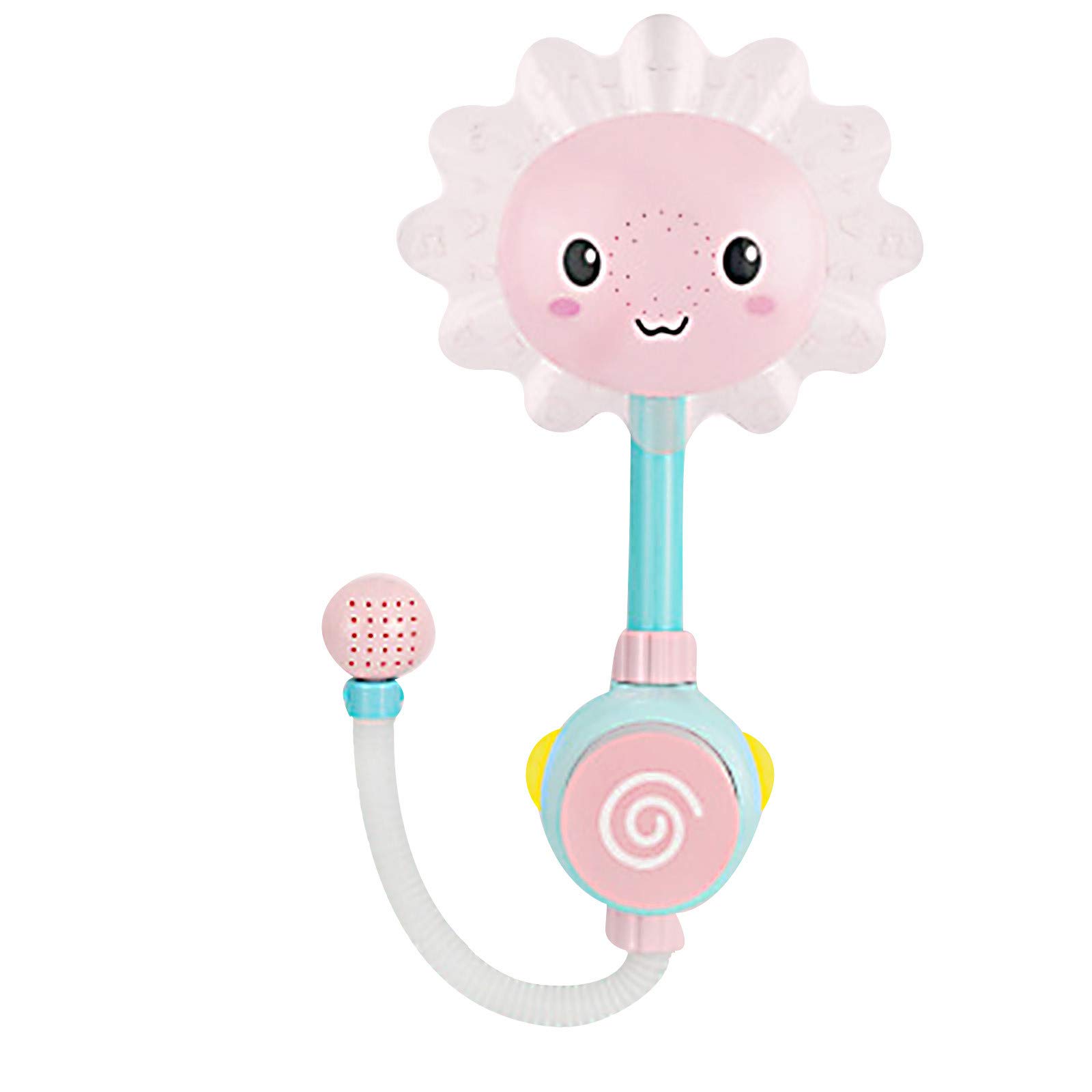 Electric Sunflower Faucet Shower Spray - Fun Baby Bath Toys for Toddlers 1-3 & Kids 8-12 | Interactive Water Game for Bathtub Playtime | Safe & Engaging Bathroom Toys for Sensory Development