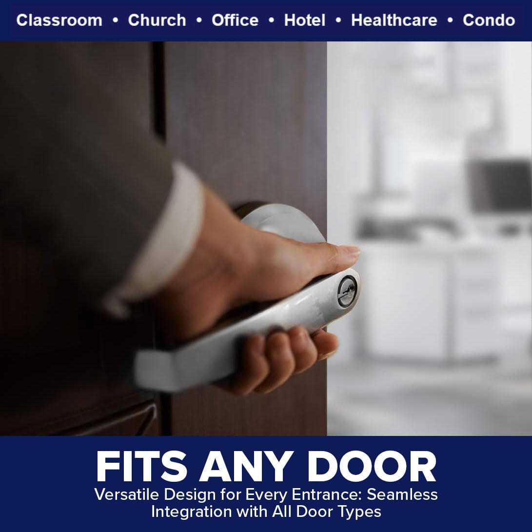 Heavy Duty Lawrence Commercial Lever Door Lock - Grade 2 Keyed Entry Handle with Lock & Key in Oil Rubbed Bronze - Secure Office, Retail & Warehouse Entrances