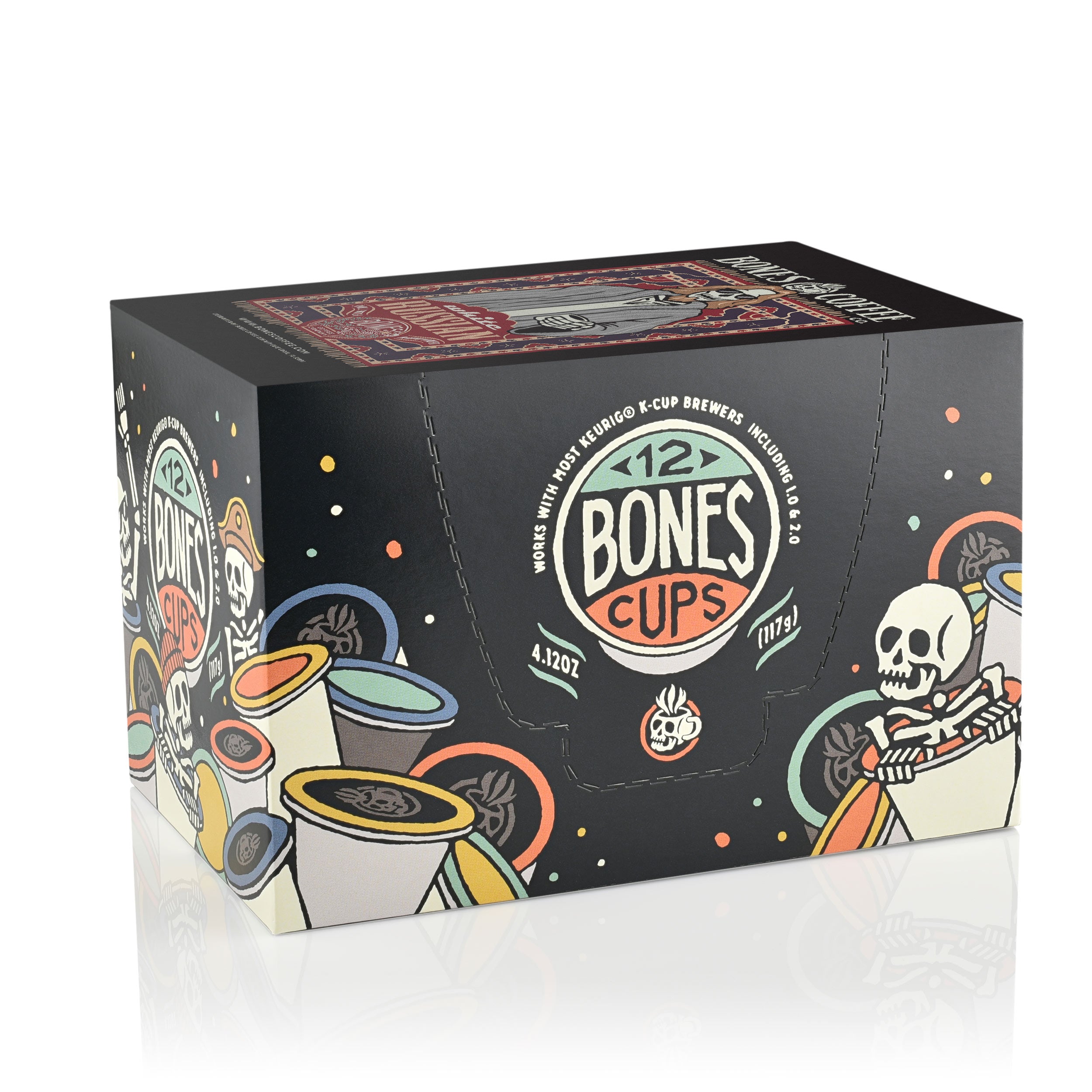 Premium White Russian Bones Cups - Set of 12 | Durable & Stylish Drinking Glasses for Cocktails, Parties & Home Bar Decor