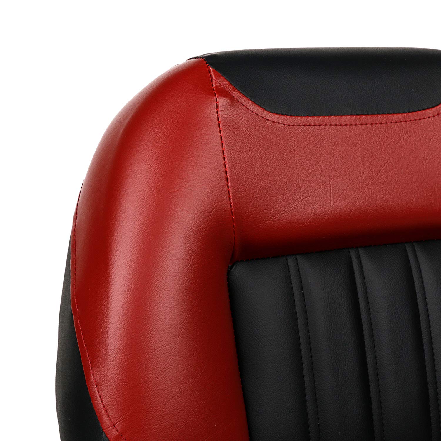 XGEAR Deluxe Low/High Back Adjustable Boat Seat with Fold-Down Design - Comfortable Fishing Seat for Boats, Kayaks & Pontoon - Perfect for Fishing, Cruising & Water Sports