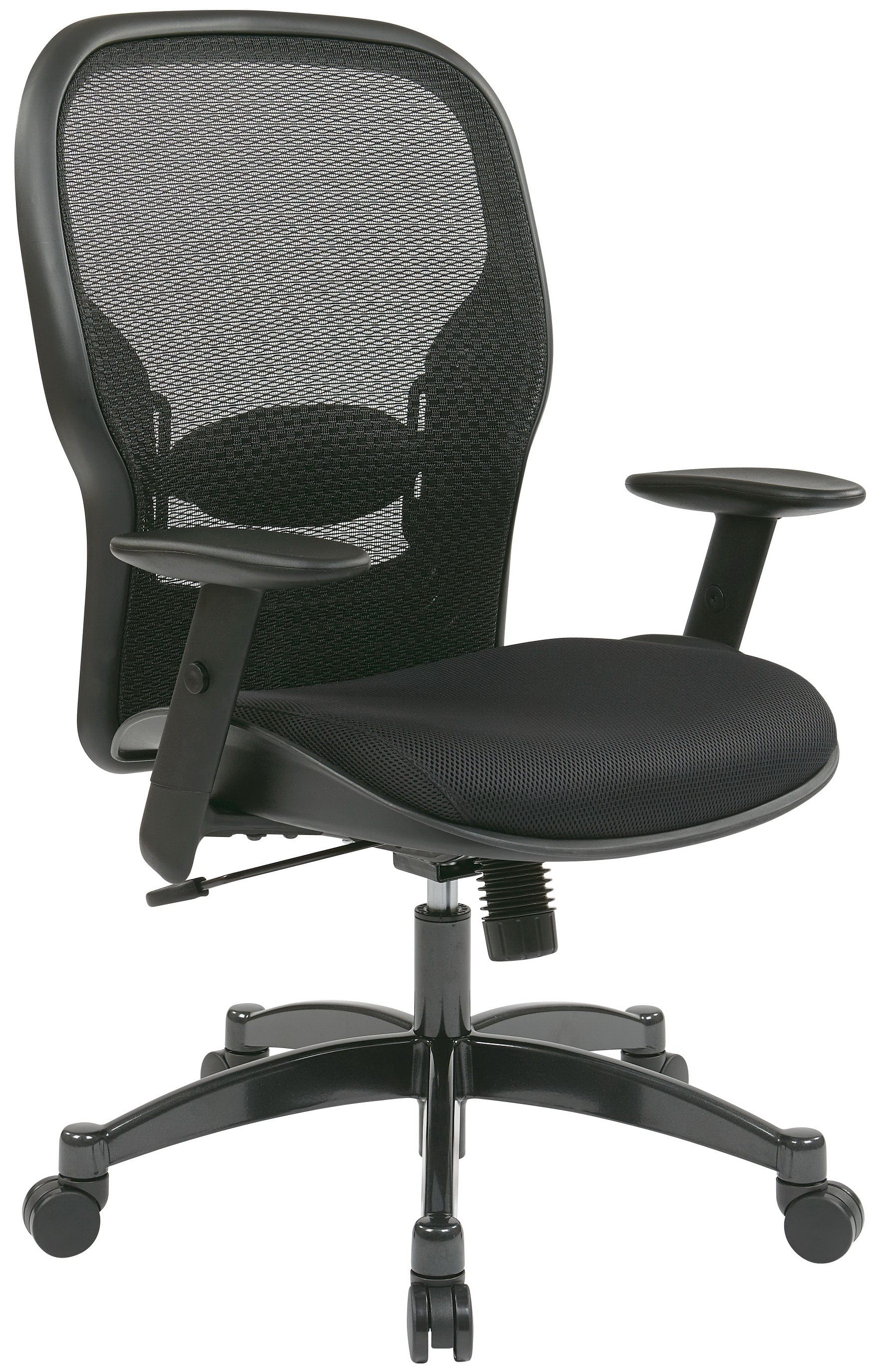 Ergonomic Mesh Office Chair with Lumbar Support - Adjustable Height Swivel Task Chair for Home & Office Workspace - Perfect for Long Hours Sitting & Computer Work