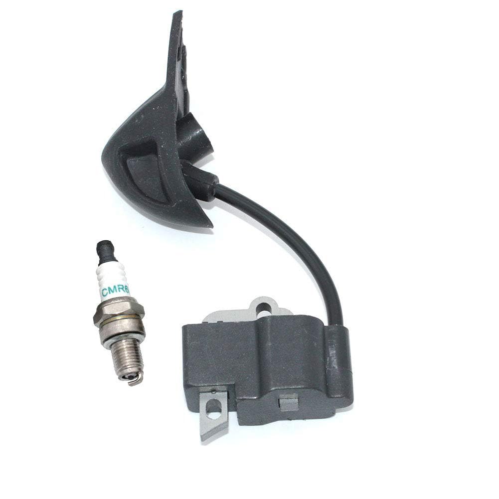 High Performance Ignition Coil Module with CMR6H Spark Plug for Stihl BG56 BG56C SH56 BG86 BG86C SH86 Leaf Blowers - Replacement Part #4241 400 1318 0000 400 7011 - Perfect for Lawn Maintenance & Yard Work