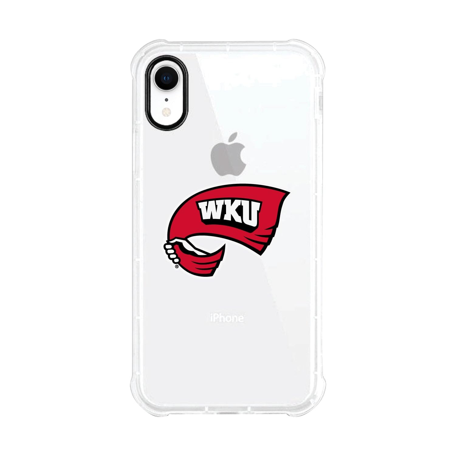 OTM Essentials Durable Phone Case for iPhone 13 Pro - Shockproof Protective Cover with Tough Edge in Classic White | Western Kentucky University WKU Themed | Perfect for Daily Use, Travel & School
