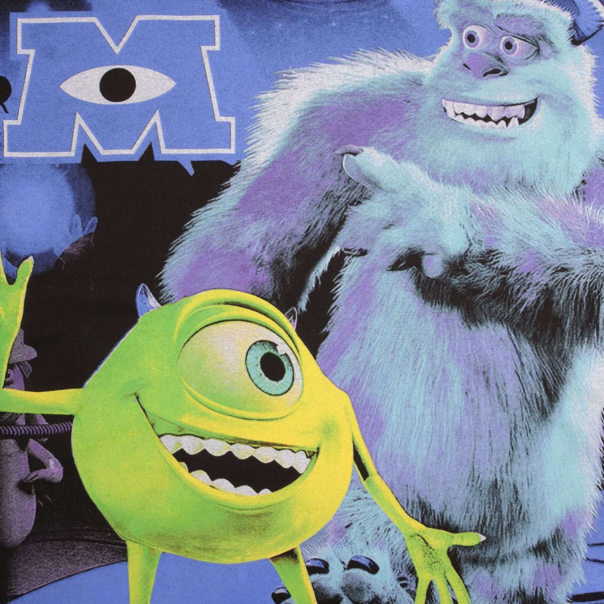Monster Inc Mike & Sully Bootleg All Over Print Tee Shirt - XL Size | Disney Pixar Movie Fan Gift, Casual Wear & Cosplay Costume