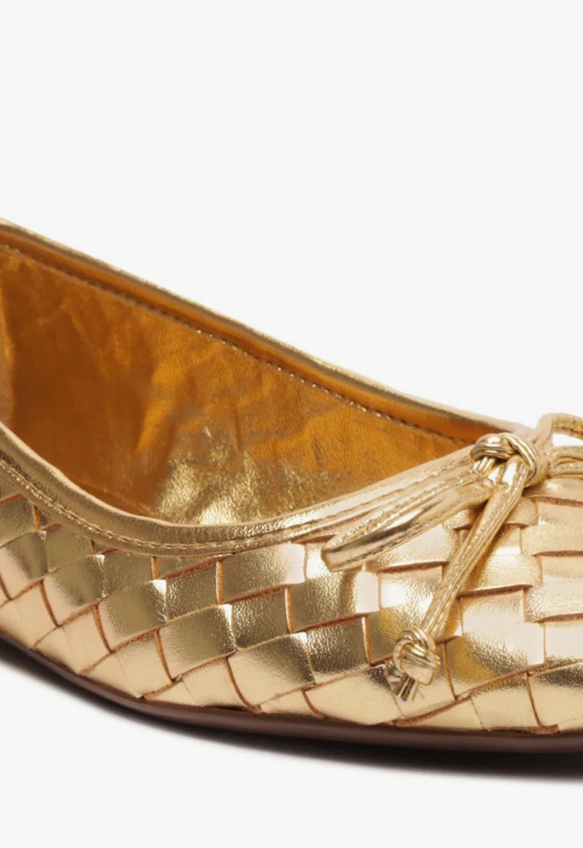 Arissa Women's Woven Leather Ballet Flats - Comfortable Slip-On Shoes for Work, Travel & Casual Wear