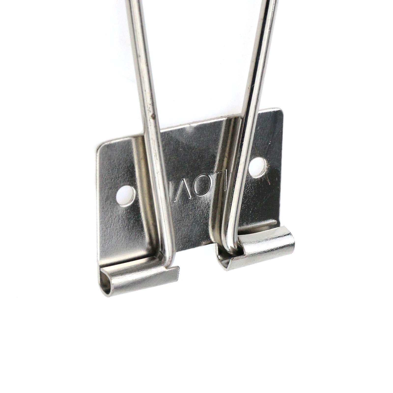 MY MIRONEY 5-Pack Silver Tone Easel Back Stand with Screws for Picture Frames, Wall Art, Photo Display - Perfect for Home Decor, Gallery Exhibits & Office Displays