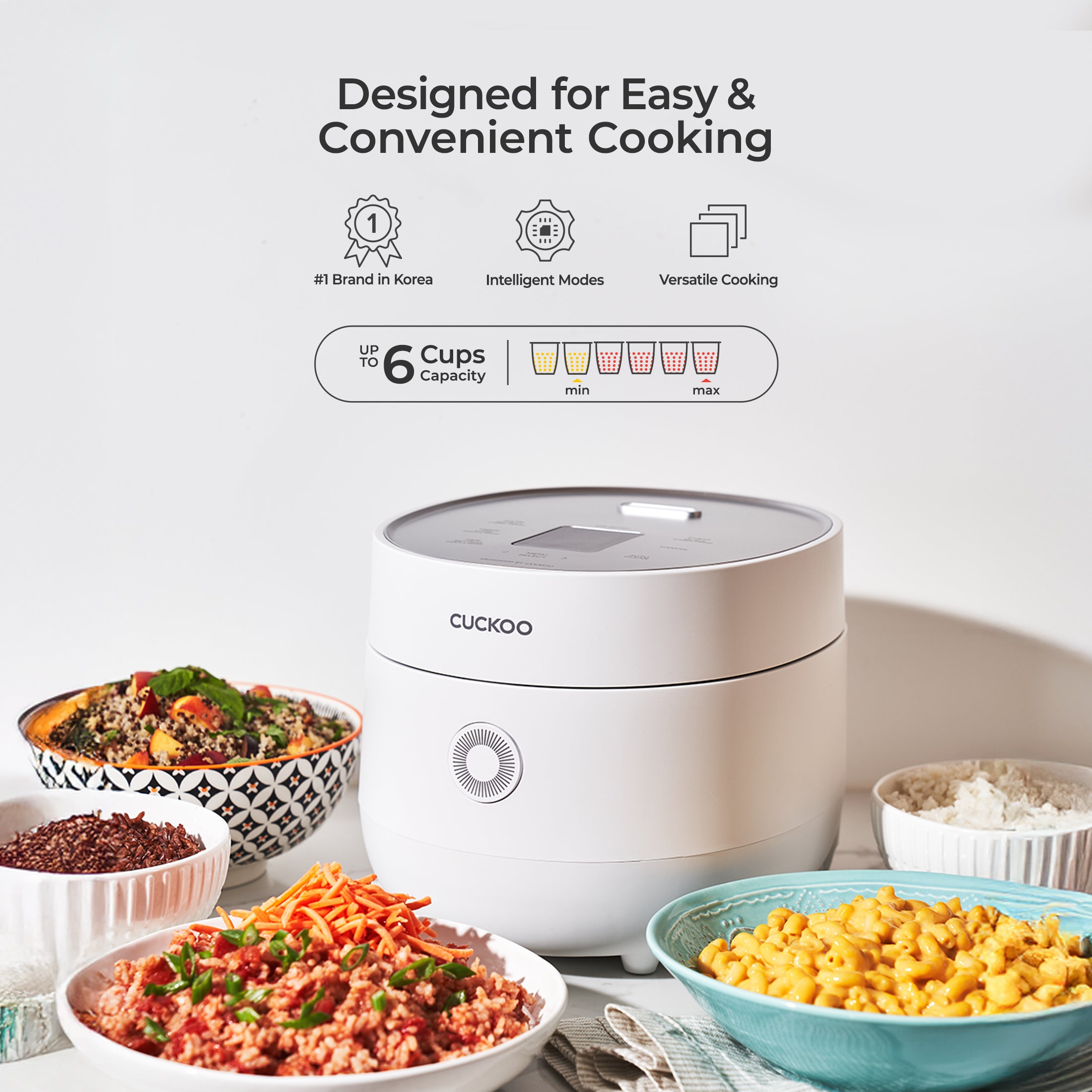 6-Cup Micom Rice Cooker (CR 0675F) - Smart Fuzzy Logic Technology for Perfect Rice Every Time - Ideal for Small Families, Dorms & Office Use