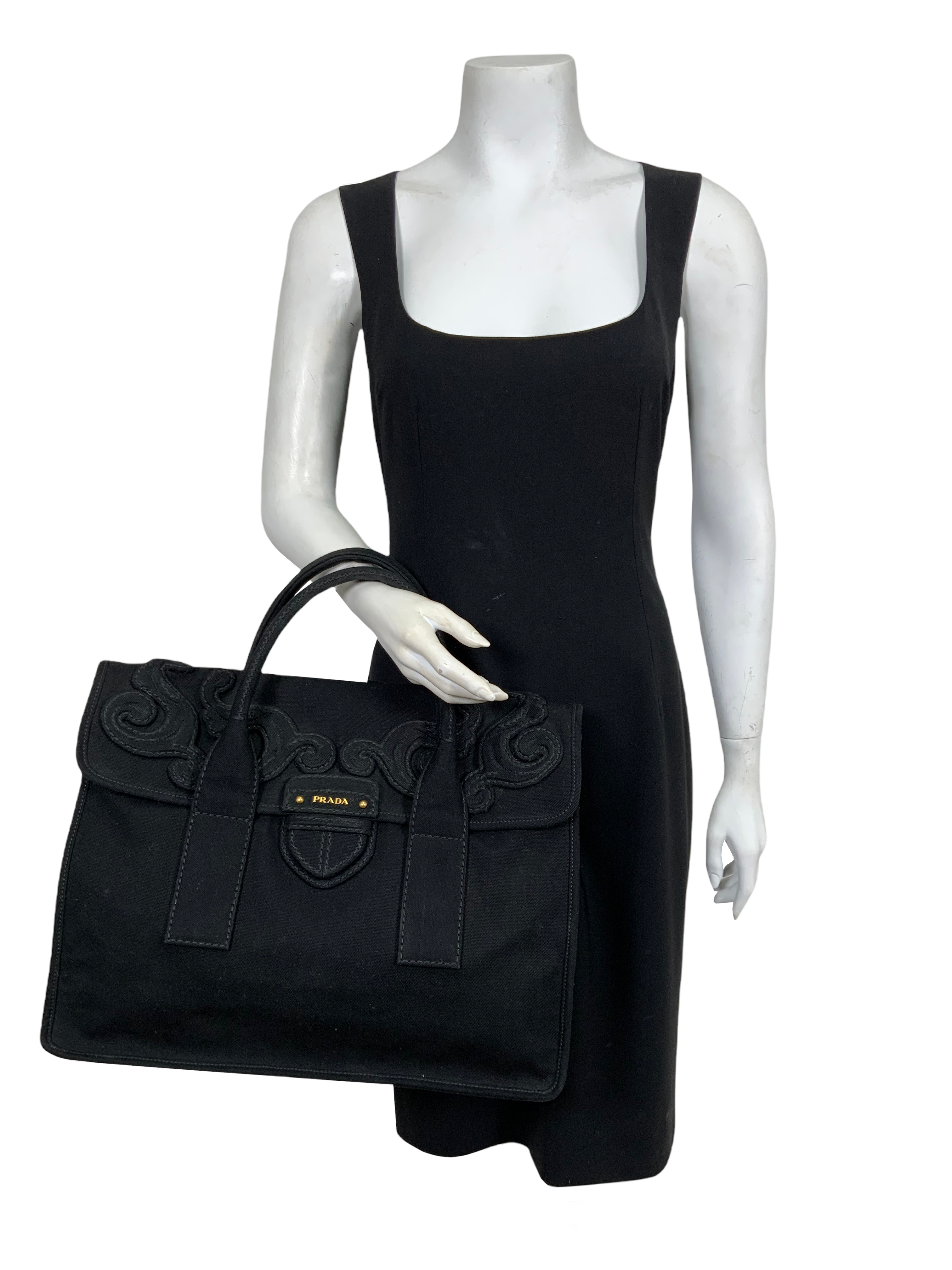 PRADA Canapa Pattina Large Shopping Tote Bag - Stylish & Spacious Leather Handbag for Women, Perfect for Work, Travel & Everyday Use