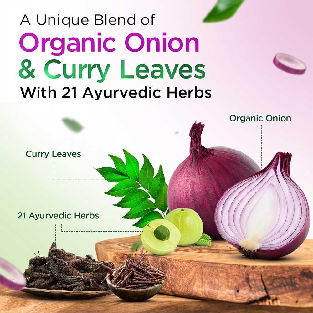 Organic Kesh King Onion & Curry Leaves Hair Conditioner - Reduces Hair Fall, Frizzy Hair Treatment for Dry & Damaged Hair - Deep Nourishing & Hydrating Formula (200ml) - Perfect for Daily Hair Care & Salon-Quality Results at Home