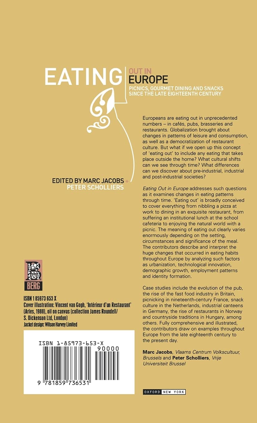 Eating Out in Europe: Picnics, Gourmet Dining & Snacks Since 1700s - German Historical Perspectives | European Food Culture History Book for Travelers & Historians