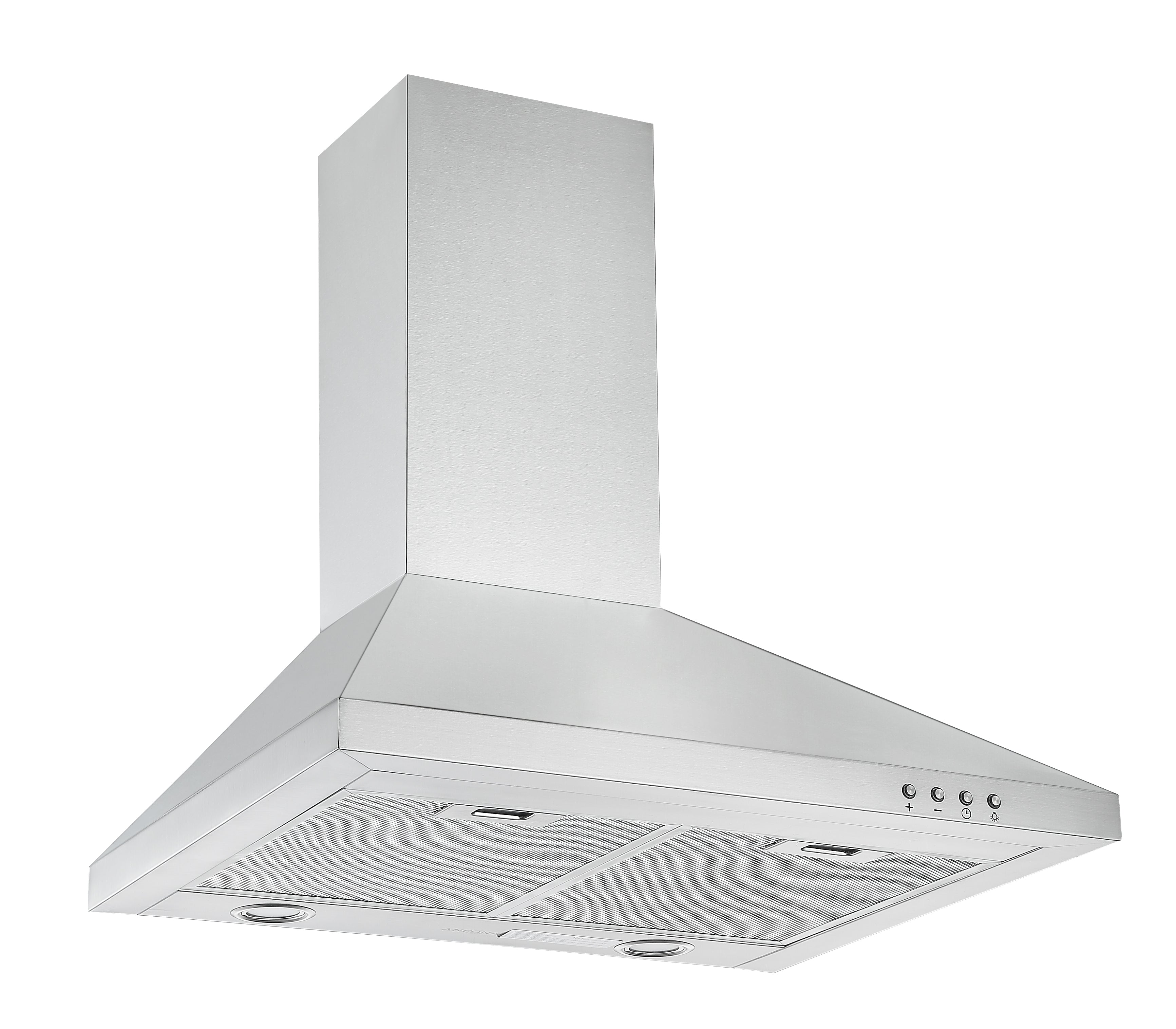 24 Inch WPP424 Convertible Wall Mount Range Hood in Stainless Steel - Powerful Kitchen Ventilation for Smoke & Odor Removal - Perfect for Home Cooking, Grilling & Baking