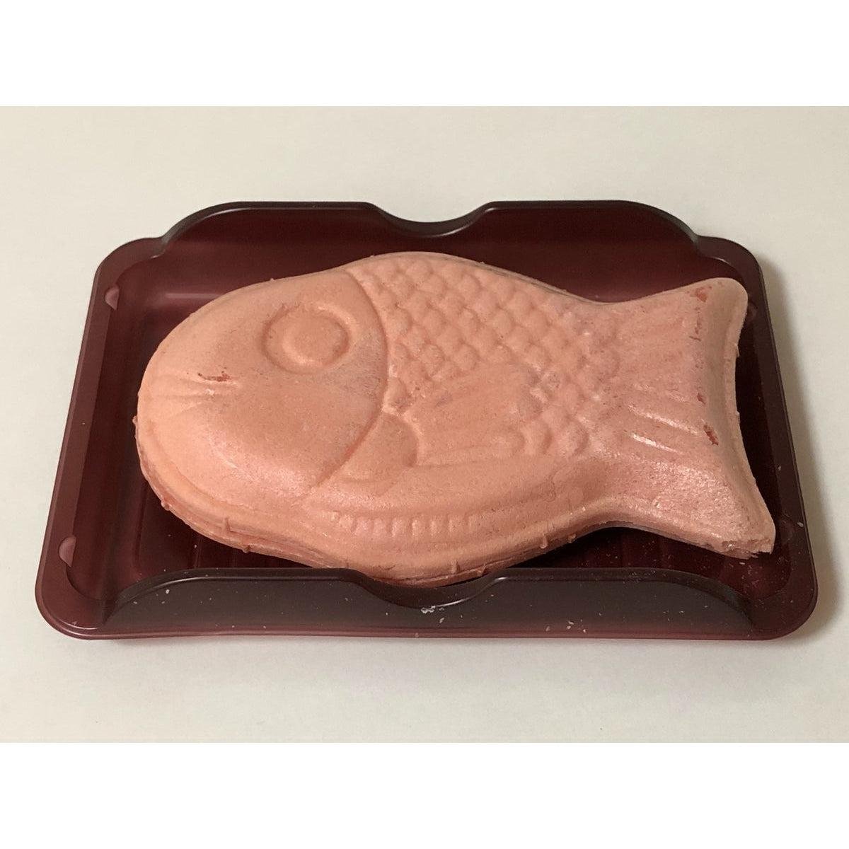 Meito Pukupuku Tai Taiyaki - Strawberry Chocolate Filled Fish Shaped Monaka Wafer Cookies (10-Pack) | Japanese Snack for Parties, Gifts & Tea Time