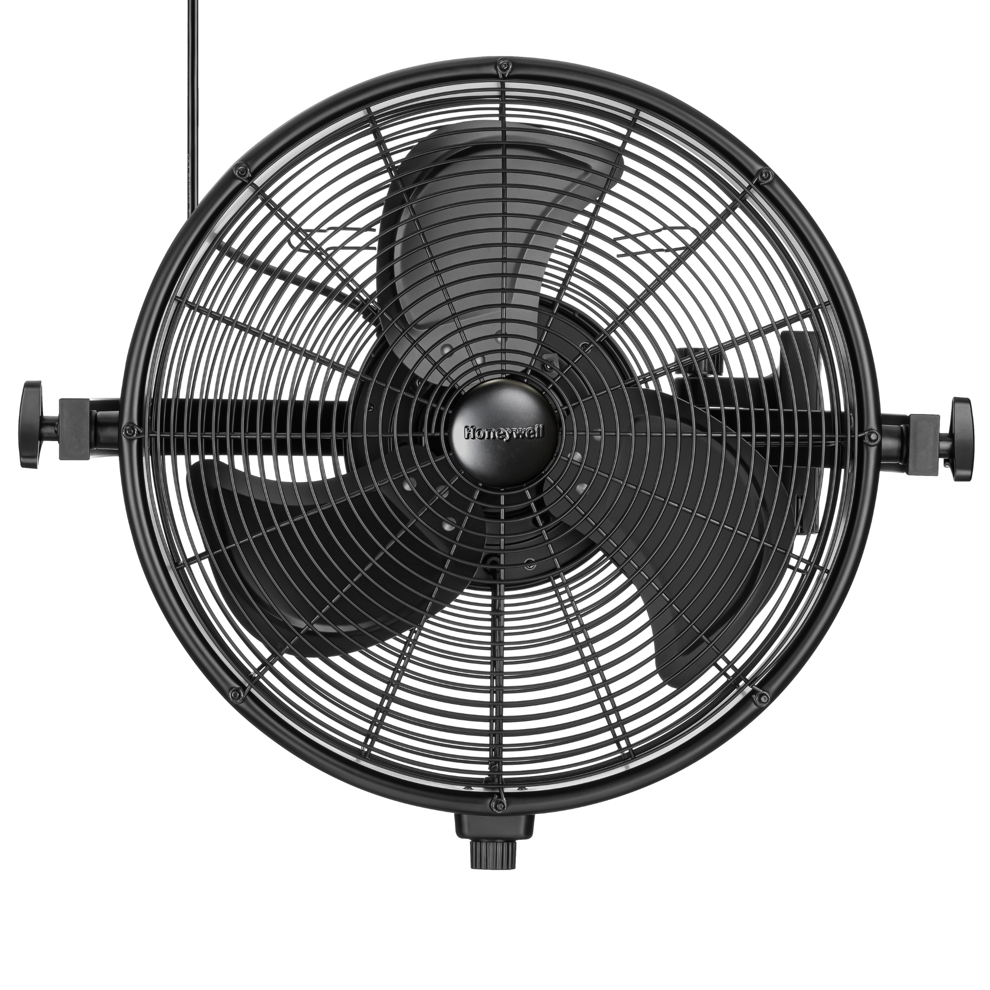 Honeywell 53031-98 Wet Rated Outdoor Patio Fan - Black Wall Mounted Ceiling Fan with Remote Control for Backyard, Deck & Porch