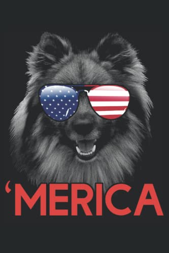 Keeshond Themed Patriotic Notebook - 6'' x 9'' Small Lined Journal | Perfect Gift for Dog Lovers & Patriotic Americans | Ideal for Journaling, Note-Taking & Daily Planning