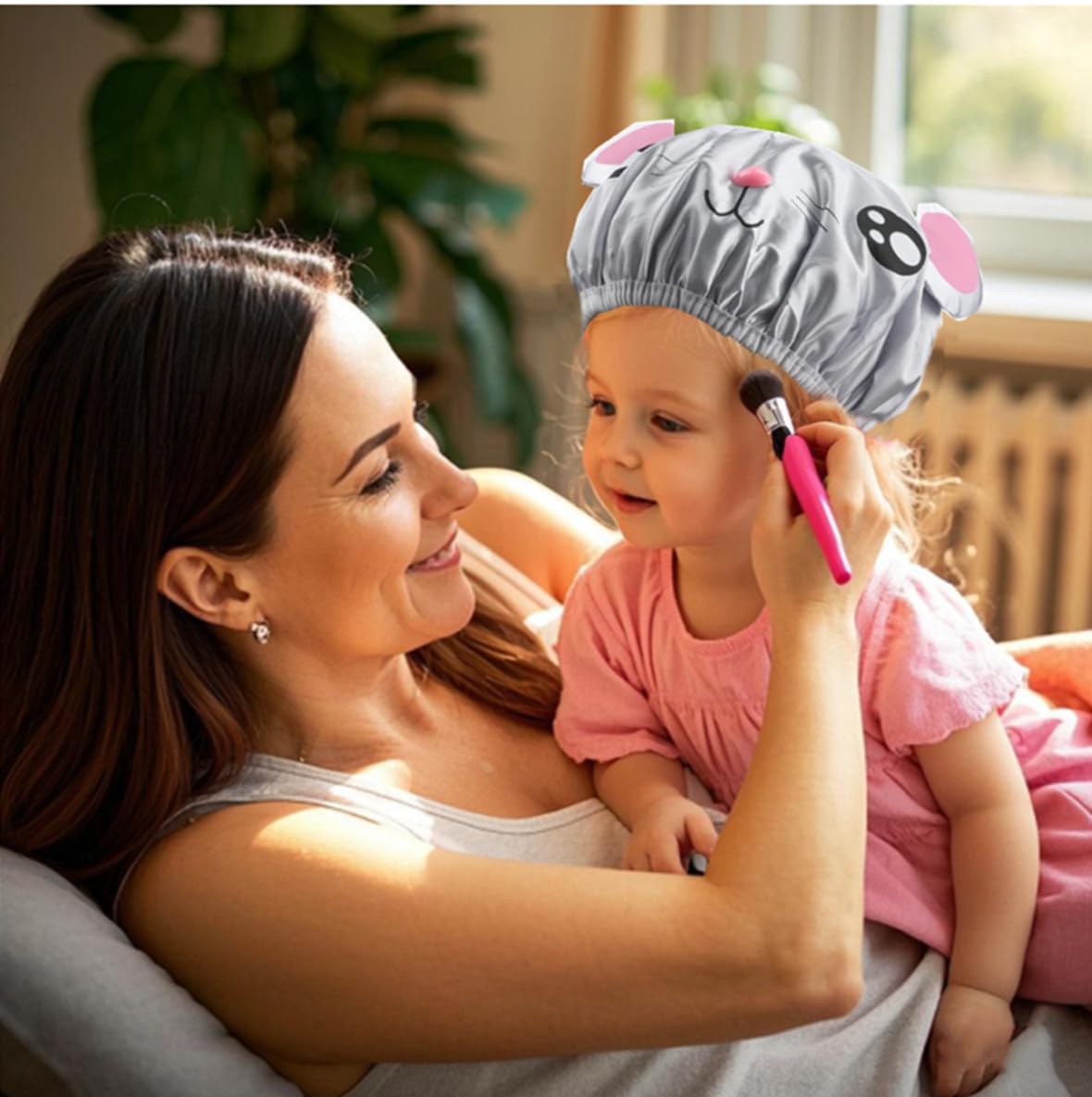 2 PCS Waterproof Cartoon Shower Caps for Kids - Cute Bath Hats for Baby Girls & Boys - Perfect for Bath Time, Swimming & Hair Protection