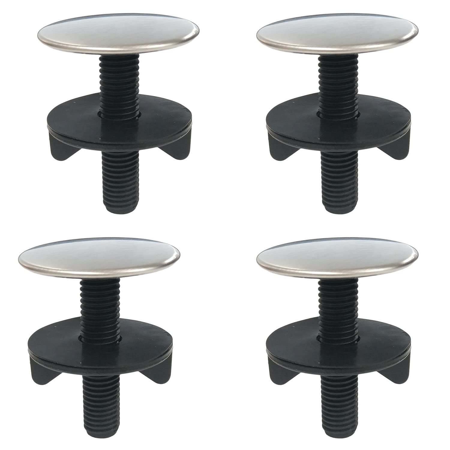 4 Pack Stainless Steel Sink Hole Cover - Durable Faucet Tap Plate Stopper & Blanking Plug for Kitchen, Bathroom - Perfect for Leak Prevention & Aesthetic Upgrade