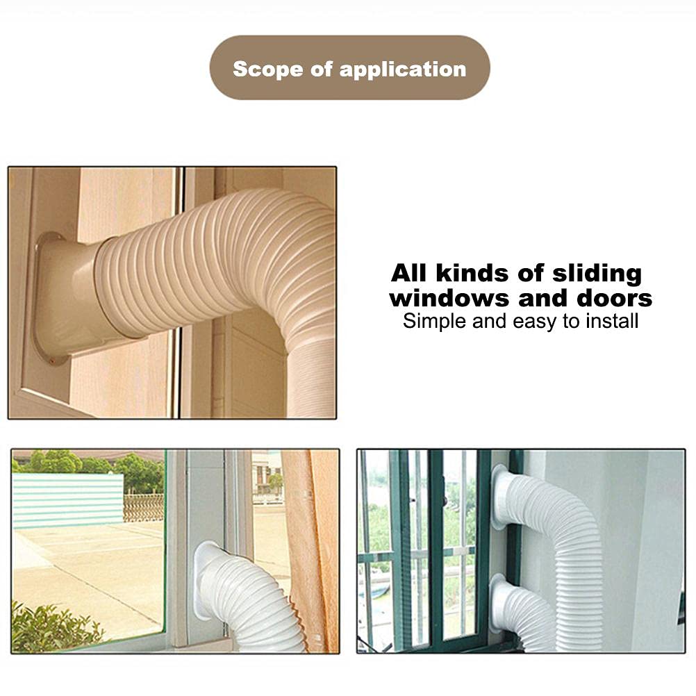 Adjustable Portable Air Conditioner Window Vent Kit for Sliding Doors - Universal AC Window Seal Plate for Efficient Cooling in Bedrooms, Living Rooms & Home Offices