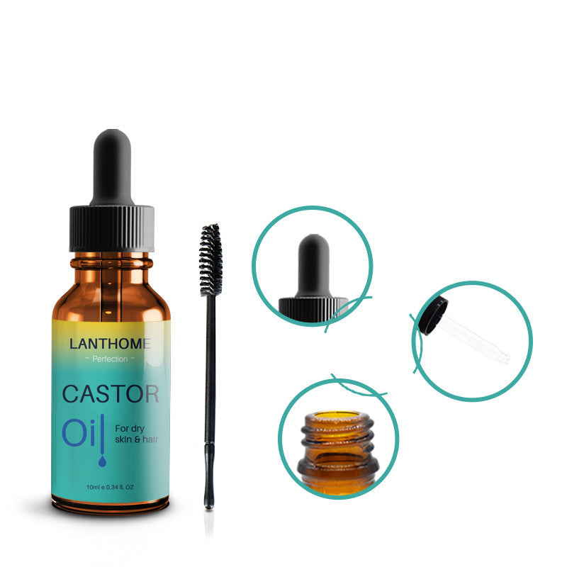 Natural Eyebrow & Eyelash Growth Serum - Organic Nourishing Essential Oil for Hair Care | Perfect for Daily Beauty Routine & Nighttime Treatment