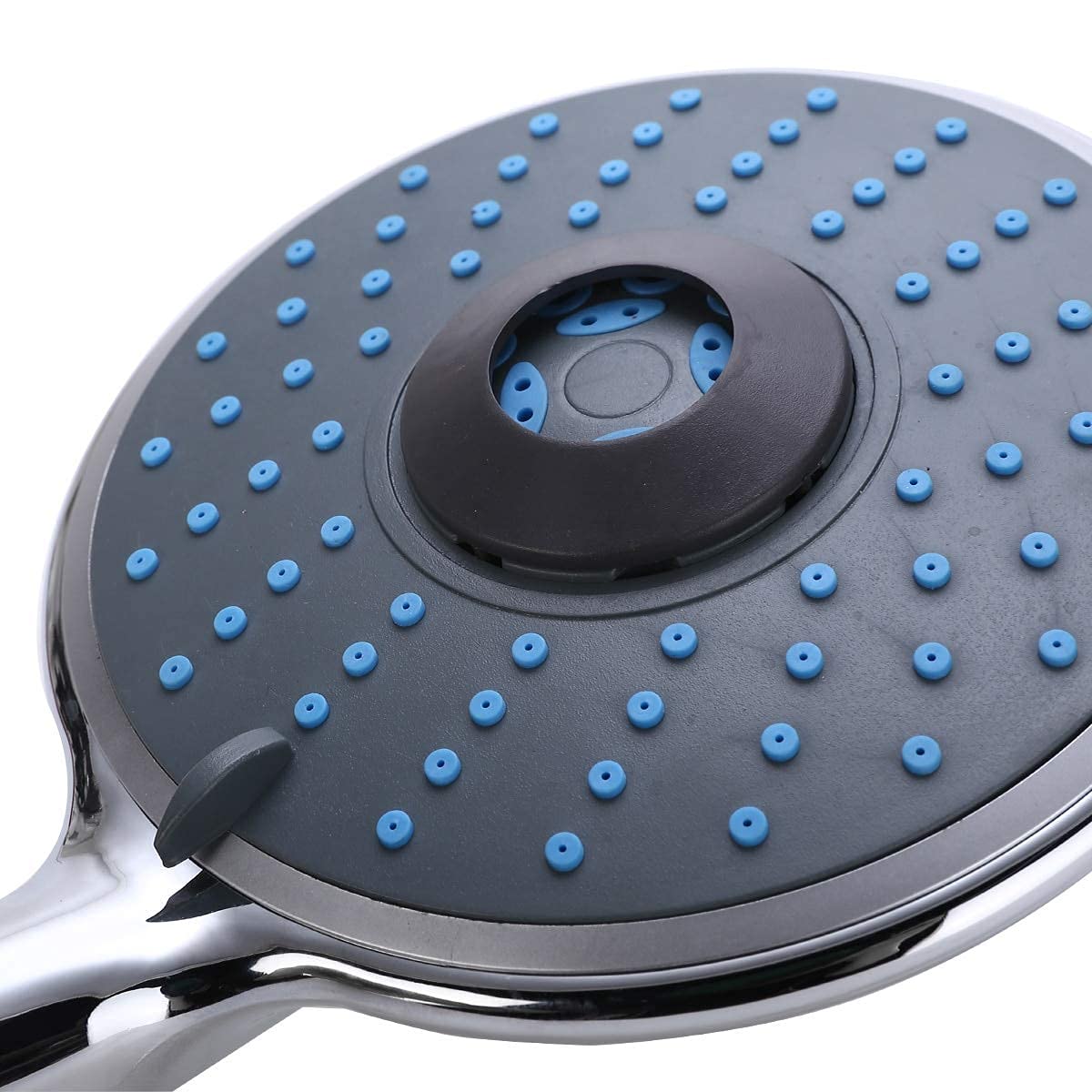 5-Mode Adjustable Chrome Shower Head with Hose - High Pressure, Water Saving, Large Rainfall Showerhead for Bathroom & Spa Relaxation