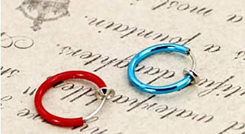 Magical Clip-On Fake Septum Nose Ring - Spring Action Non-Piercing Lip Cartilage Tragus Jewelry - Perfect for Costume Parties, Halloween & Alternative Fashion