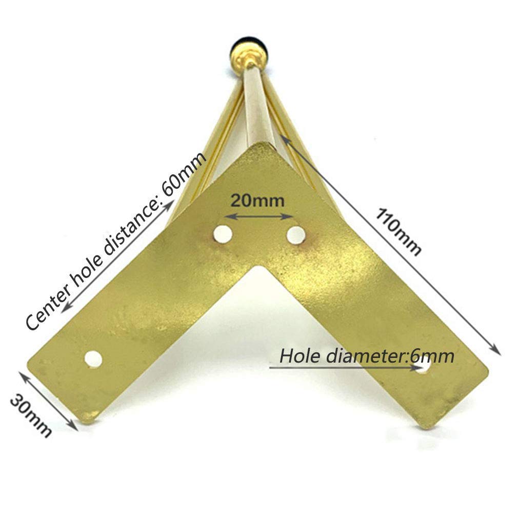 4 Pack Gold Hairpin Legs 11.8