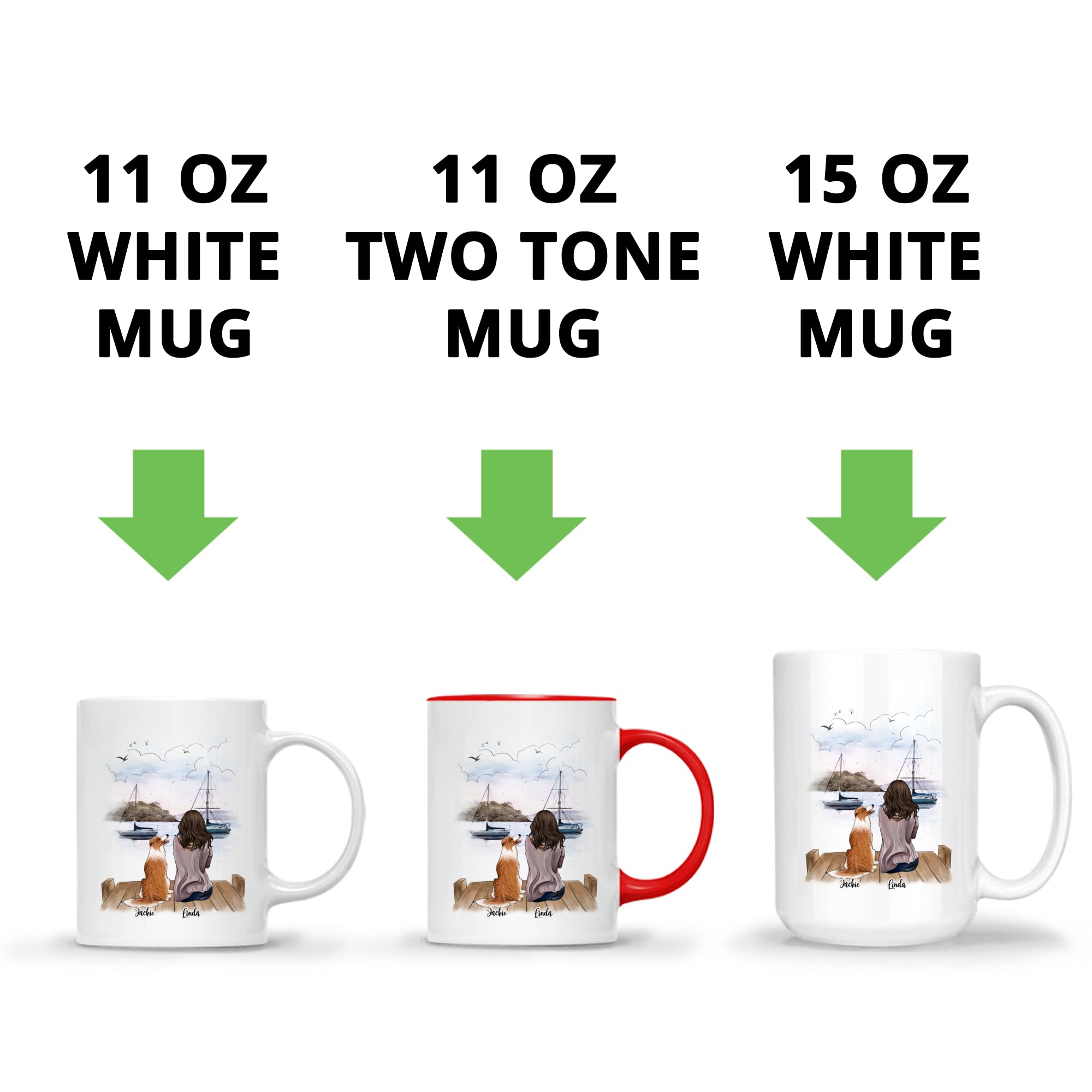 Personalized Dog Lover Coffee Mug - Custom 11oz or 15oz Ceramic Cup with 'Life Is Better With A Dog' Design - Perfect Gift for Dog Moms & Pet Owners - Ideal for Coffee, Tea, or Office Use