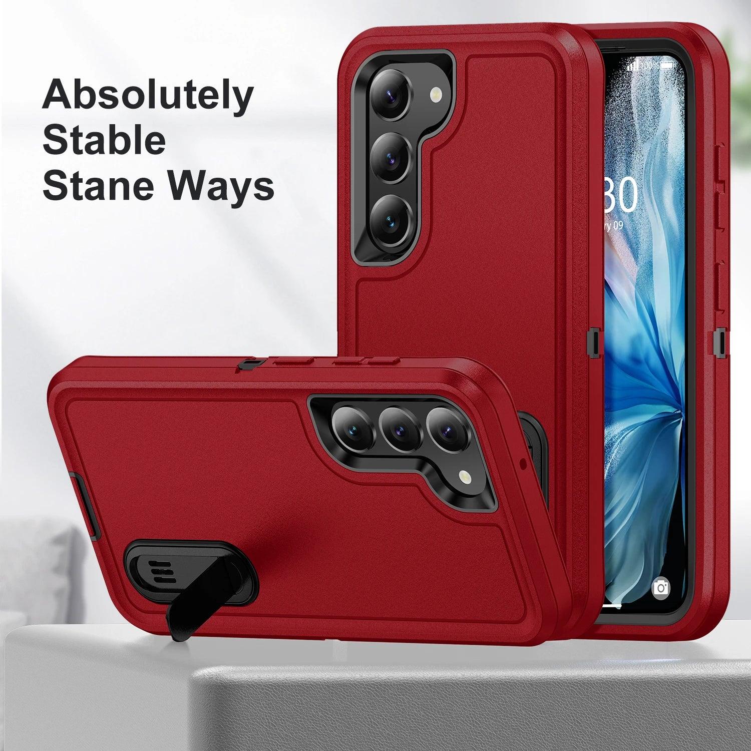 Samsung Galaxy S24 Plus Shockproof Case with Kickstand - Anti-Dust, Military-Grade Protection for Outdoor & Active Lifestyle