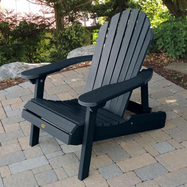 Hamilton Outdoor Folding & Reclining Adirondack Chair - Portable Patio Lounge Chair for Backyard, Poolside & Beach - Weather-Resistant Comfort for Relaxing Outdoors