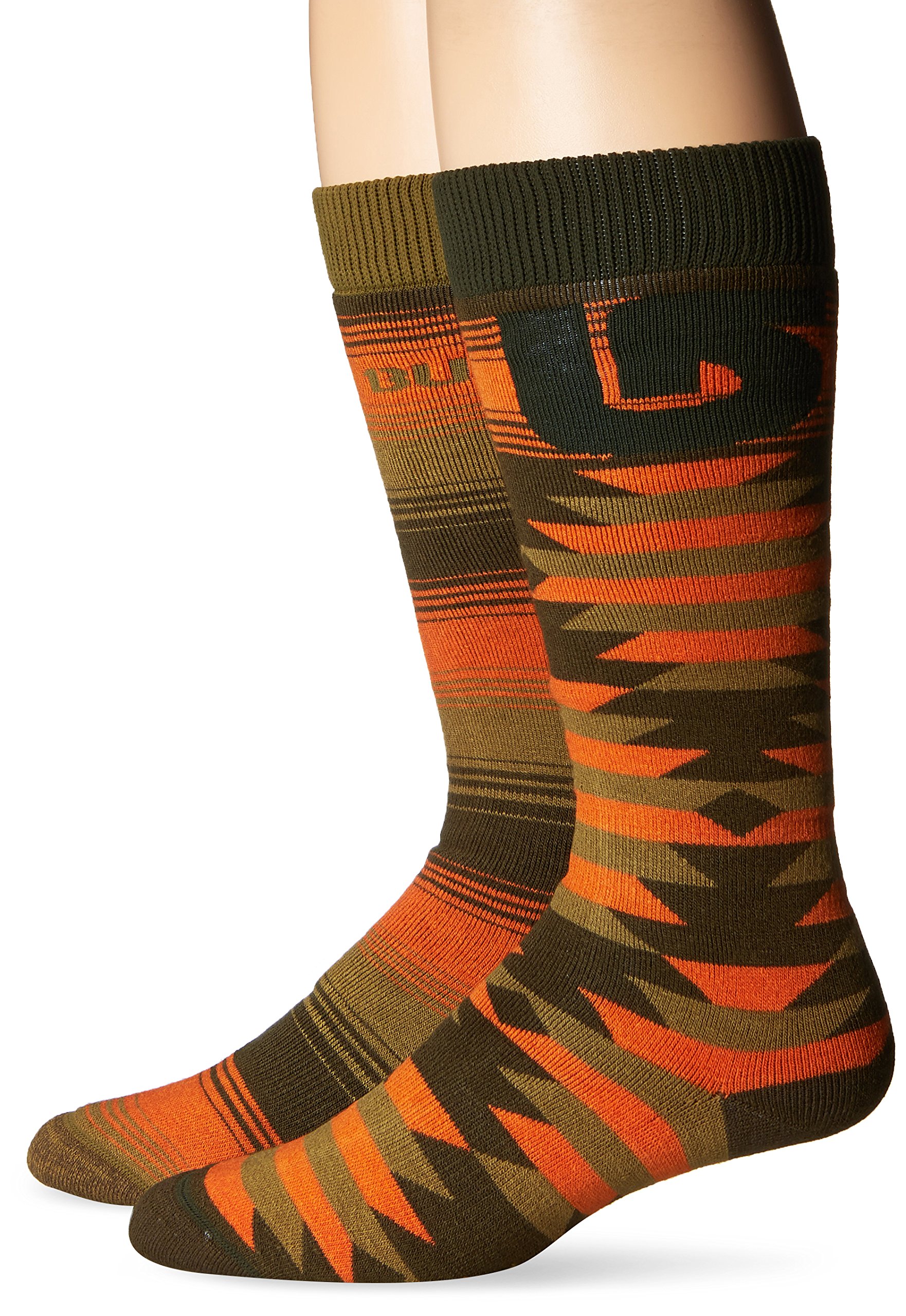 Burton Men's Weekend 2-Pack Midweight Hiking Socks - Comfortable Outdoor & Casual Wear for Hiking, Camping, and Everyday Use