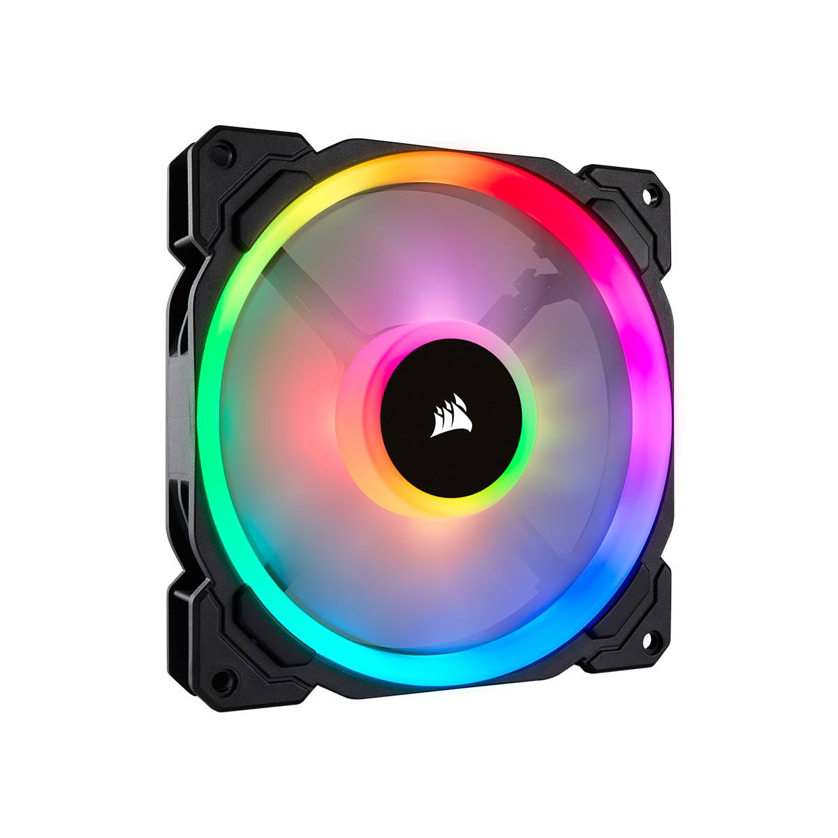 Corsair LL140 RGB 140mm Dual Light Loop RGB LED PC Cooling Fan Twin Pack - High Performance Computer Case Fans for Gaming PCs & Workstations