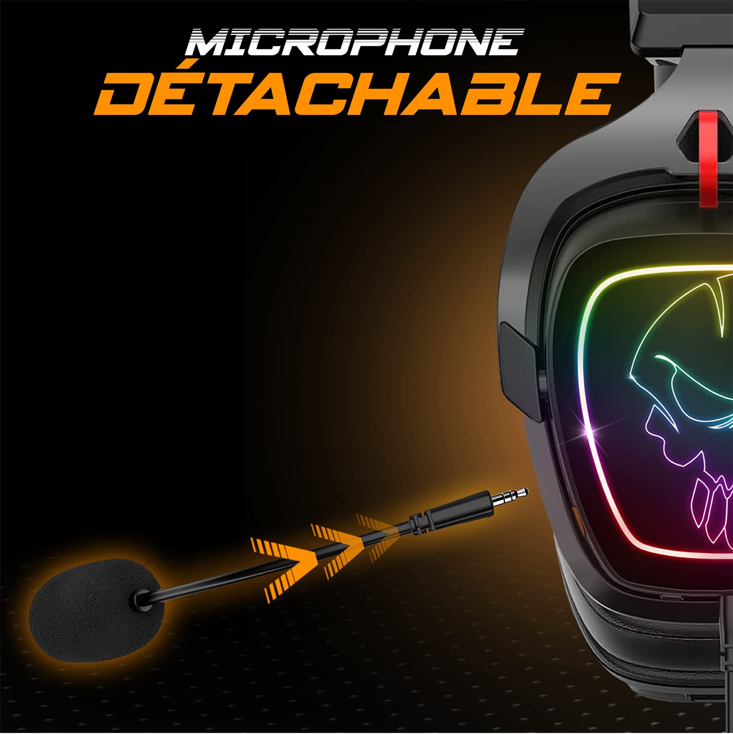 Spirit Of Gamer Wireless RGB Gaming Headset with Noise Cancelling Mic - Bluetooth & 2.4GHz Dual Mode for PS5/PS4/Switch/PC/Mac - 7.1 Surround Sound - Perfect for Competitive Gaming & Streaming