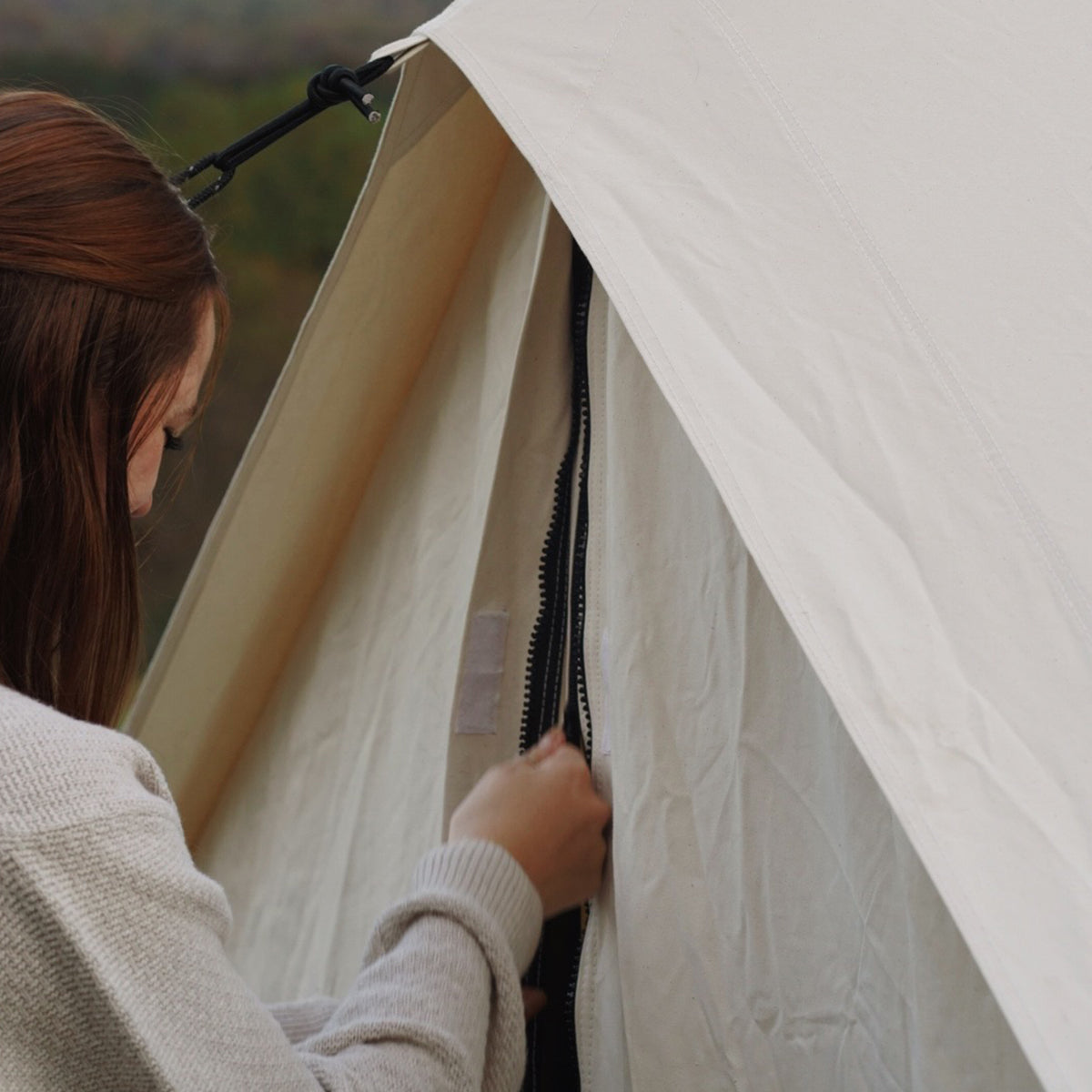 13' Avalon Bell Tent - Waterproof Camping Tent for 4-6 People, Lightweight & Spacious for Outdoor Adventures, Hiking, Festivals, and Family Camping Trips