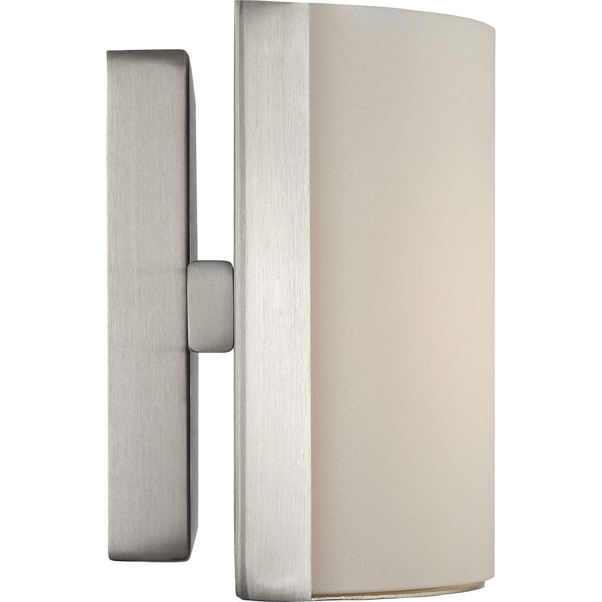 Progress Lighting Arch LED 2-Light Modern Bathroom Vanity Light with Etched Glass, Brushed Nickel Finish – Perfect for Contemporary Bathrooms and Powder Rooms