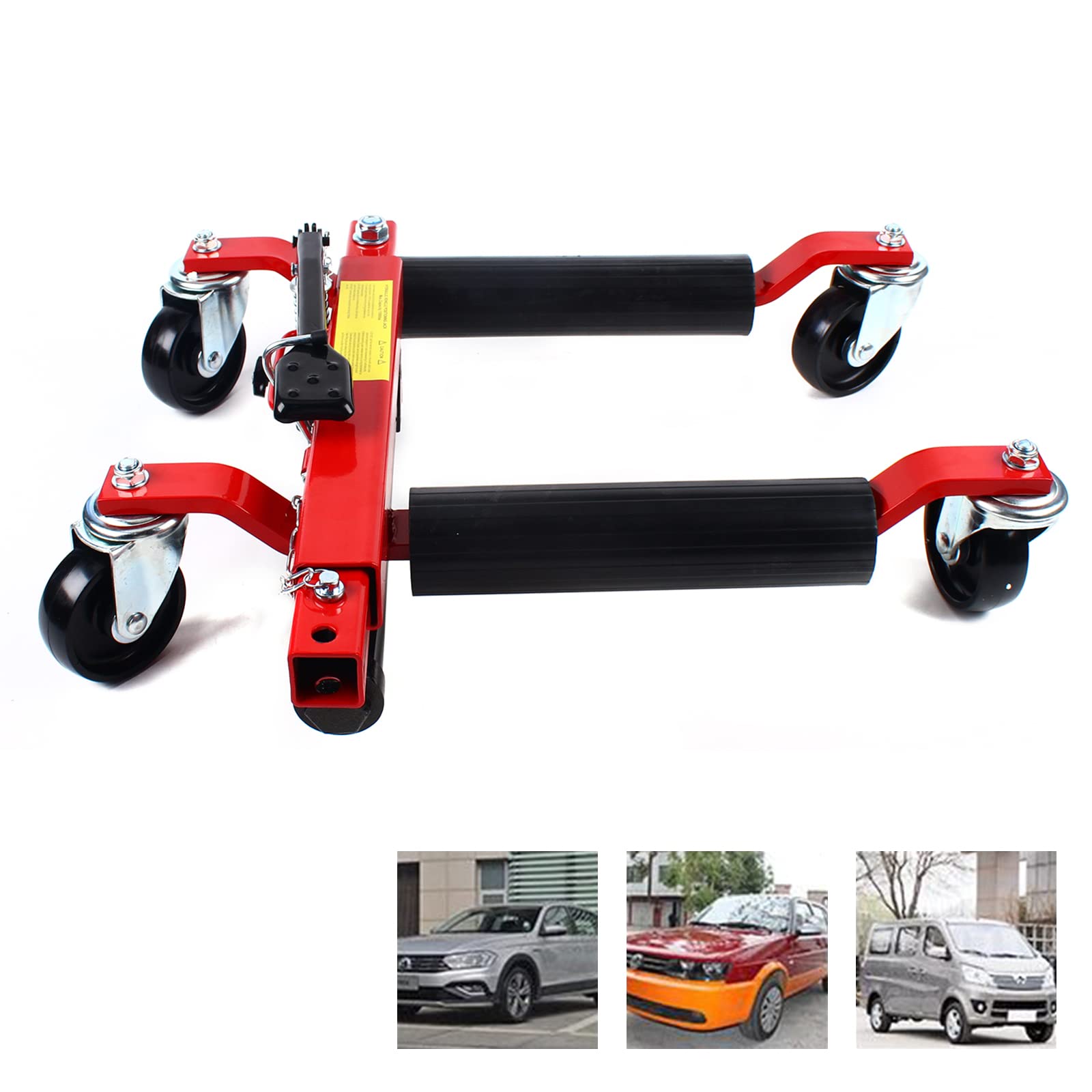2 Ton Hydraulic Car Dolly Wheels - Heavy Duty 1500 lb Capacity Vehicle Wheel Dolly for Moving Cars, Trucks, Motorcycles & Trailers | Garage Workshop, Auto Repair, Vehicle Storage & Transportation Solution