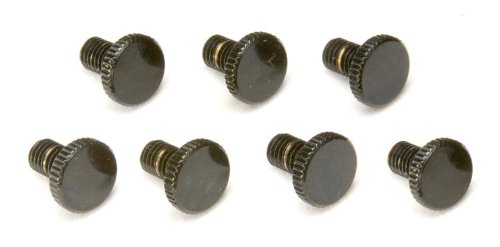 Floyd Rose 7 String Guitar Fine Tuning Screws (7-Pack) - Black Hardware Replacement Parts for Electric Guitar Bridge - Perfect for Metal/Rock Musicians & Guitar Maintenance