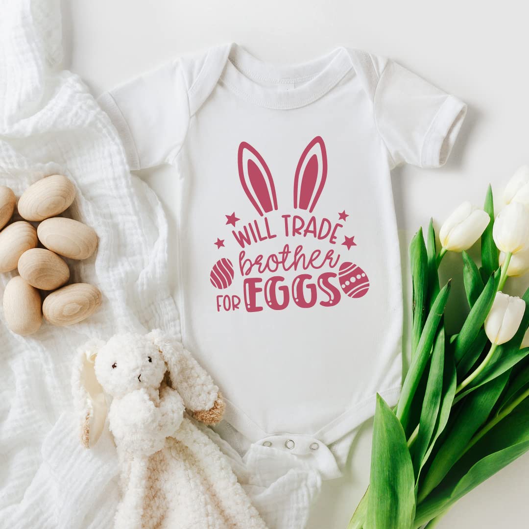 Funny Easter Sibling Matching Outfits - Brother & Sister Easter Egg Themed Coordinated Sets for Kids, Toddlers & Infants | Perfect for Easter Egg Hunts, Family Photos & Holiday Celebrations