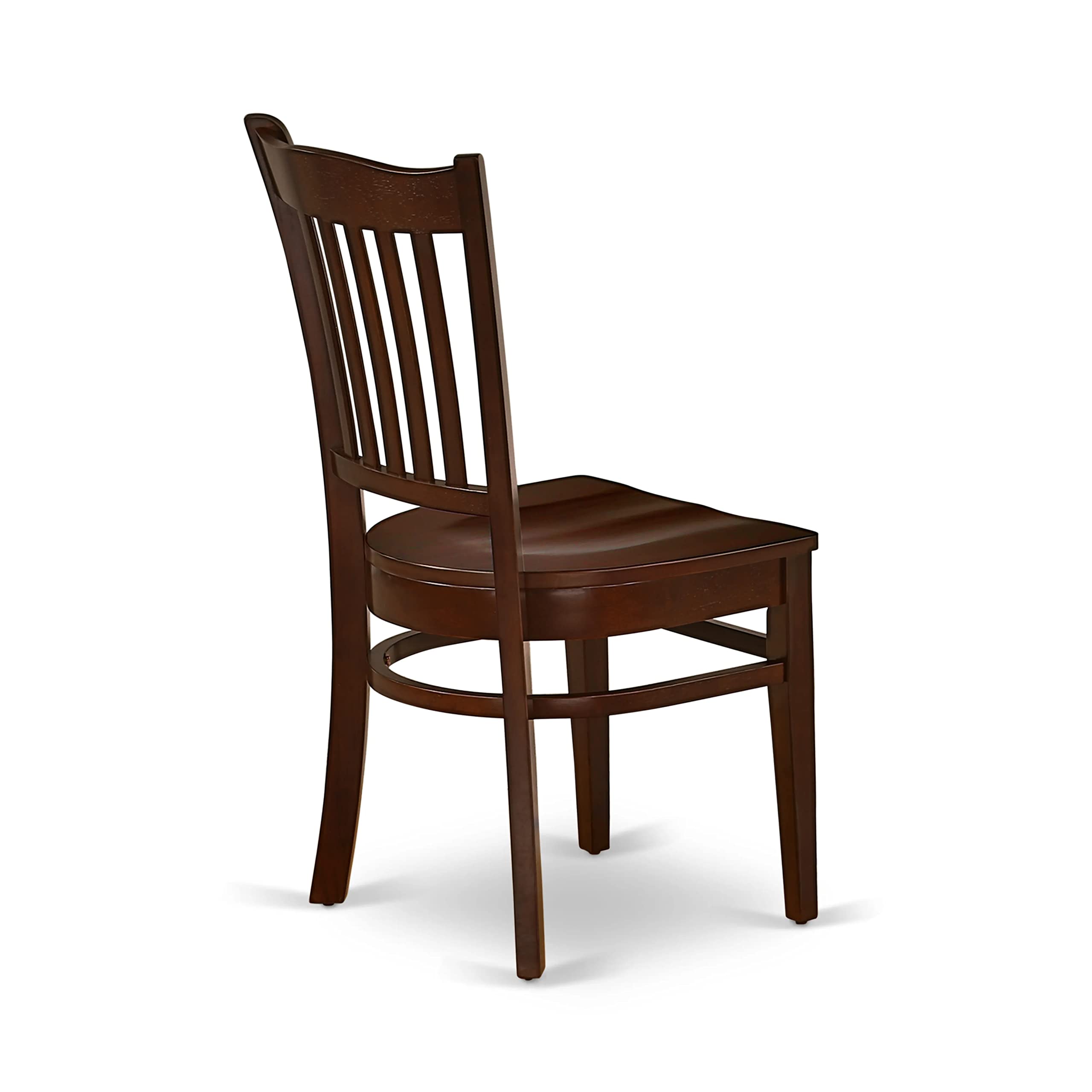 East West Furniture MZGR3-MAH-W 3-Piece Small Space Dining Set with Drop-Leaf Table & 2 Chairs, 36x54 Inch, Mahogany - Perfect for Apartments, Breakfast Nooks & Compact Kitchens