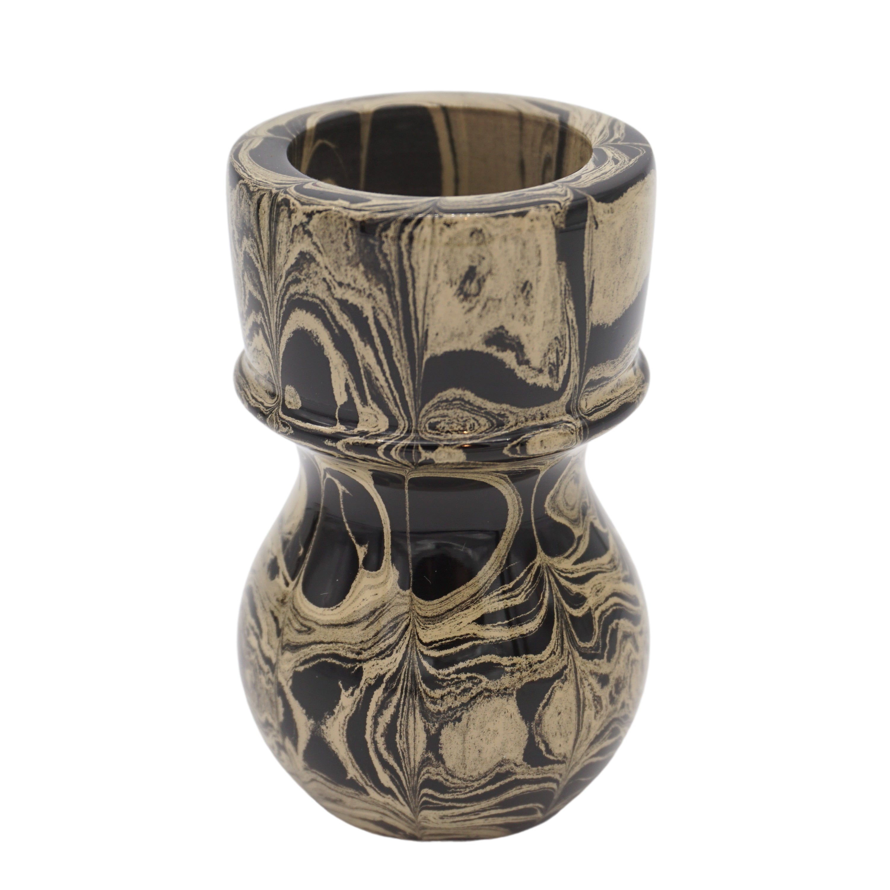 Premium Sand Ebonite Handcrafted Shaving Brush Handle - Fits 24mm & 26mm Knots - Perfect for Wet Shaving & Grooming Kits - Luxury Shaving Accessory for Men's Daily Routine