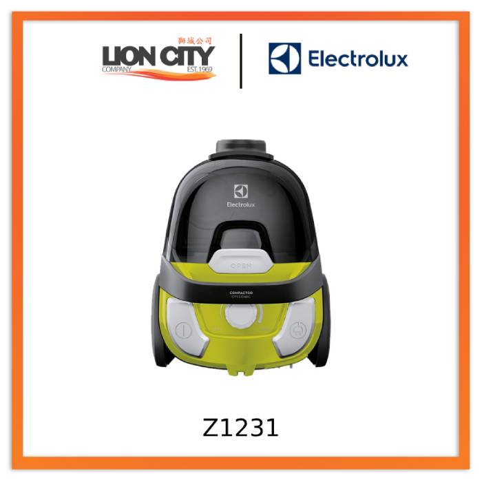 Electrolux Z1231 1600W Powerful Bagless Vacuum Cleaner - Ideal for Pet Hair, Hardwood Floors & Home Cleaning