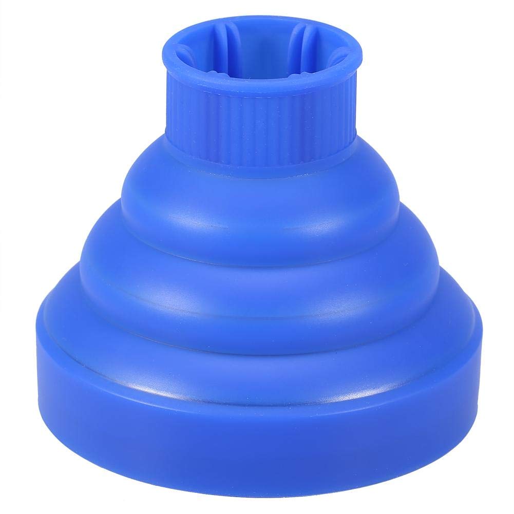 Professional Foldable Hair Dryer Diffuser for Curly Hair - Styling Hairdressing Tool with Blue Cover | Perfect for Home Salon, Travel & Daily Curly Hair Care