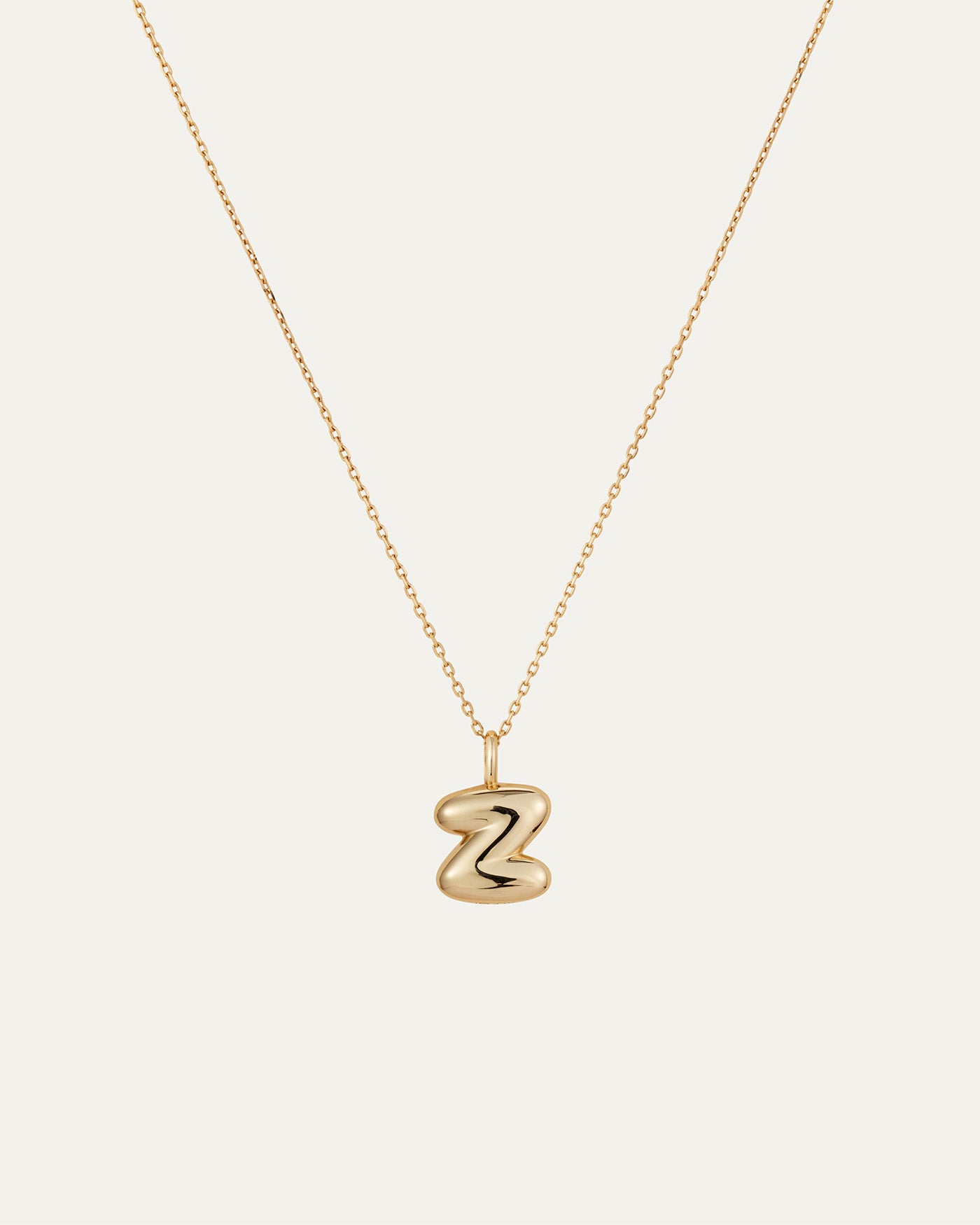 14K Gold Bubble Letter Necklace - Personalized Initial Pendant Jewelry for Women - Perfect for Birthdays, Anniversaries & Everyday Wear