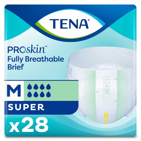 TENA ProSkin Super Heavy Absorbency Disposable Briefs for Adults - Unisex Incontinence Underwear (Pack of 30/60/90) - Ideal for Overnight Protection & Active Lifestyles