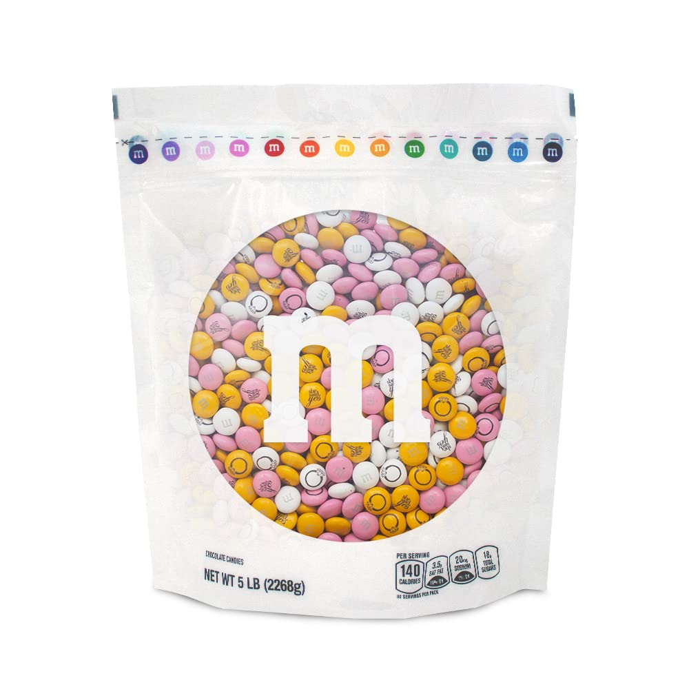 M&M'S Milk Chocolate Bulk Candy - 5lbs for Engagement Parties, Wedding Favors, Candy Buffets & Chocolate Bars | Sweet Treats for Celebrations, Bridal Showers & Dessert Tables