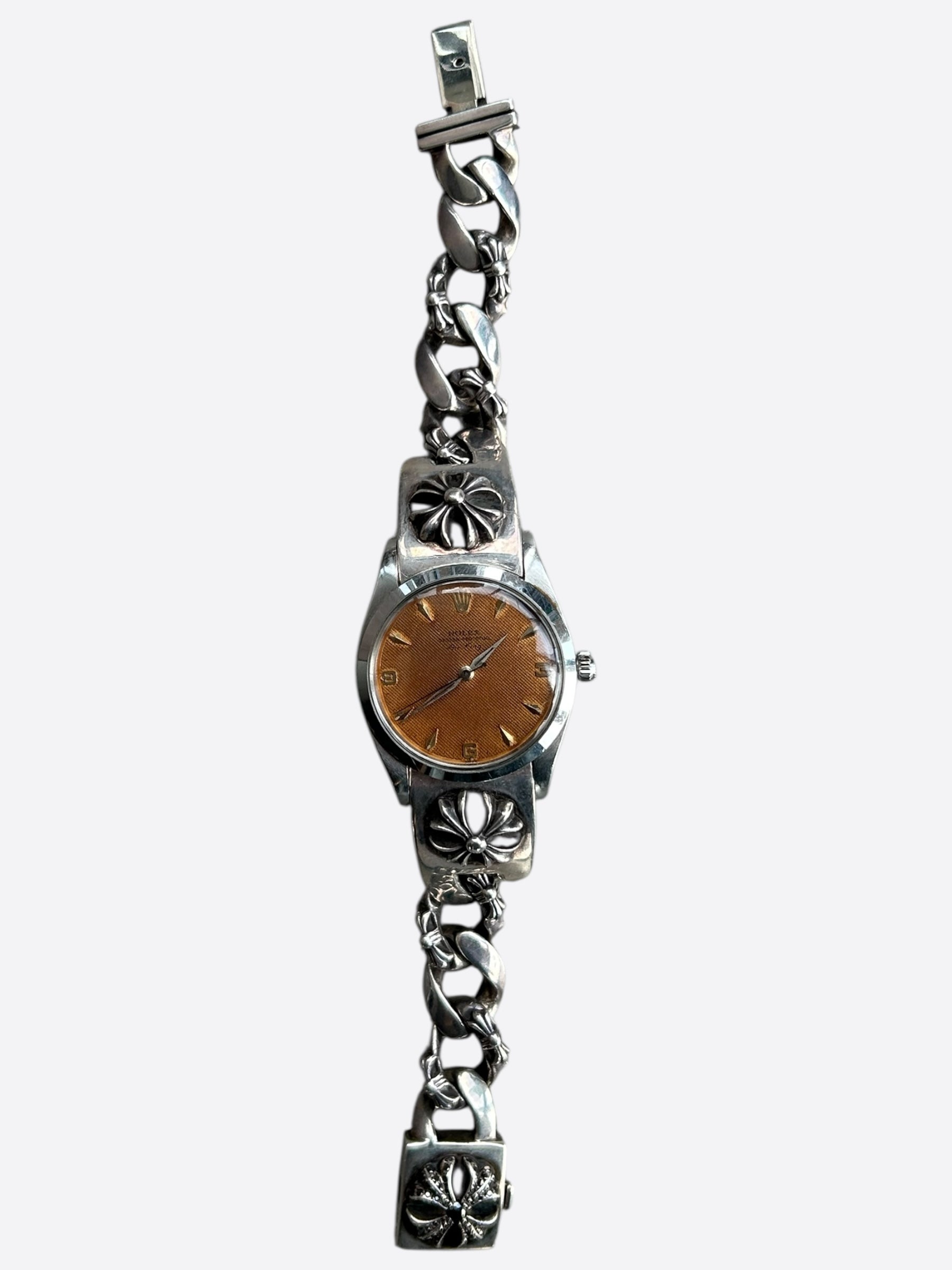 Chrome Hearts Rolex Black Diamond Air King Watch - Luxury Men's Timepiece for Casual & Formal Wear