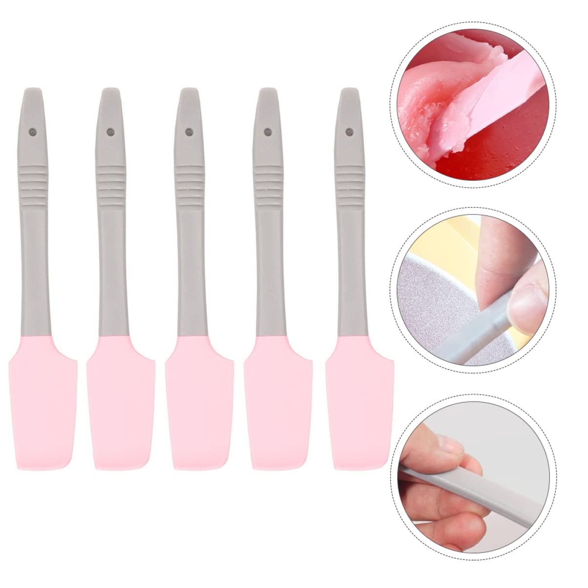 **Mipcase 10-Pack Pink Cosmetic Spatulas - Facial Cream Applicator, Wax Spatula, Makeup Mixing Tool for Lip Gloss, Creams & Waxing | Perfect for DIY Beauty, Salon & Travel Kit**