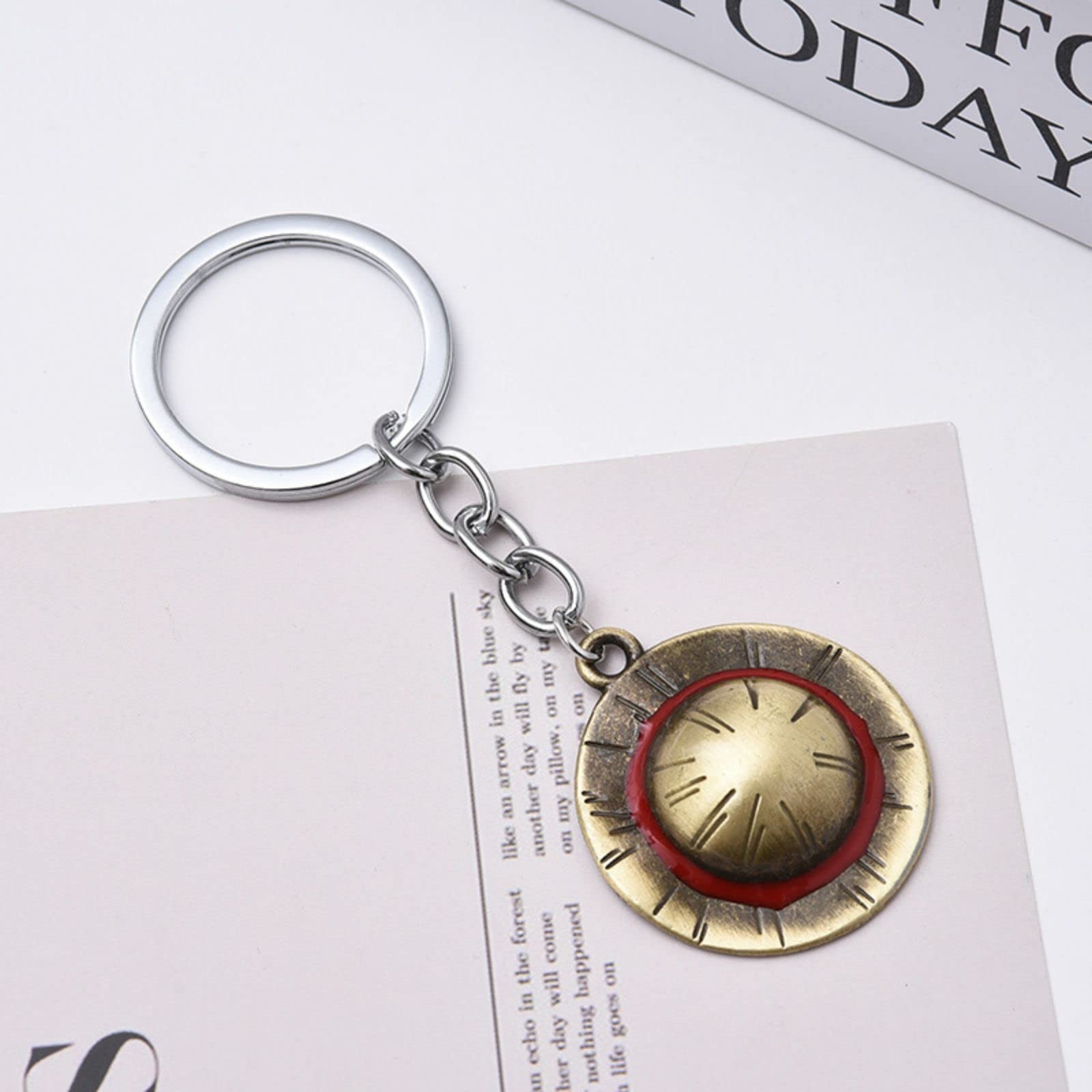 Anime Keychain - Cute Hat Keychain for Movie Fans, Perfect Gift for Women & Men - Great for Backpacks, Bags & Keyrings