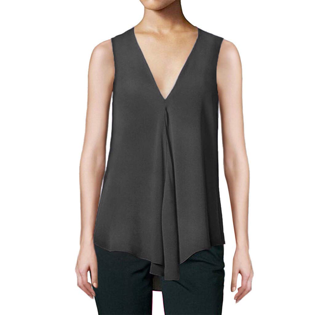 FORUU Plus Size Women's Sports Tank Top - Breathable V Neck Workout Shirt, Cute Summer Sleeveless Athletic Top for Gym, Yoga & Running | Fashion Activewear 2020