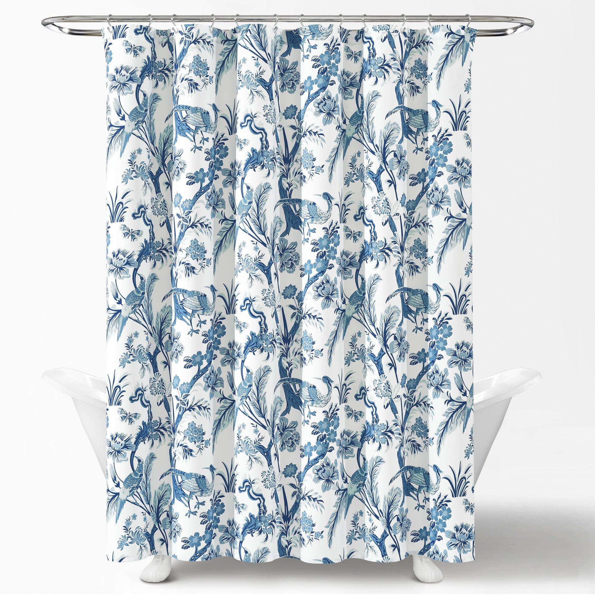Dolores Waterproof Fabric Shower Curtain with Hooks - Elegant Bathroom Decor for Modern Homes & Apartments